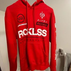 Young and Reckless red hoodie